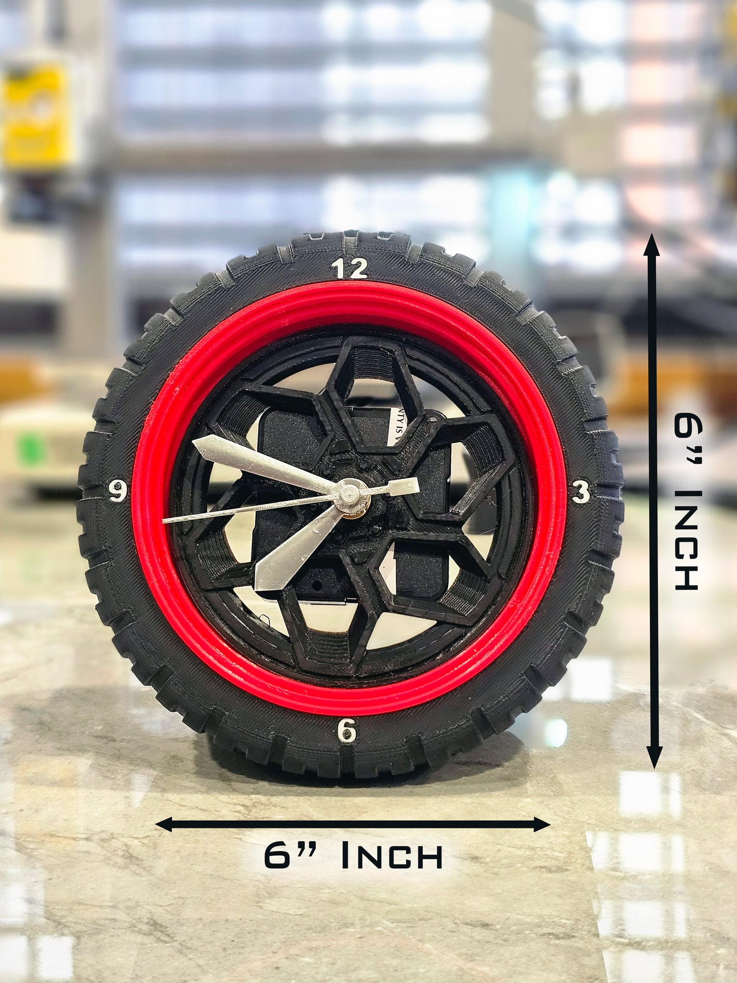 Wheel Design Desk Clock - Vaylex3D