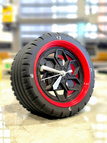 Wheel Design Desk Clock - Vaylex3D