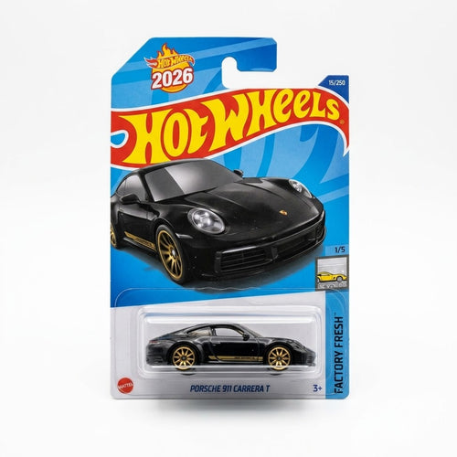 PORSCHE 911 CARRERA T Hot Wheels Die-Cast Car | 1:64 Scale Collectible Toy | HW38