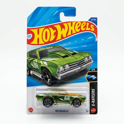 '69 Chevelle Hot Wheels Die-Cast Car | 1:64 Scale Collectible Toy | HW28