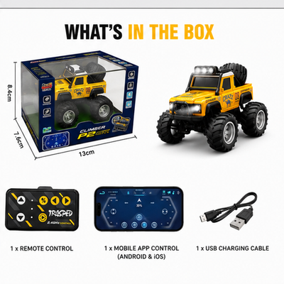 Trasped HG4-477 Monster Truck MINI RC 2.4GHz App Control