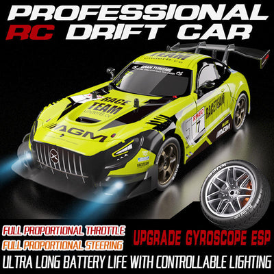 VAYLEX3D 4x4 RC Drift Car 2.4GHz High Speed Remote Control Car | Mercedes Super GT RC Drift Car 4x4 1/16 Scale