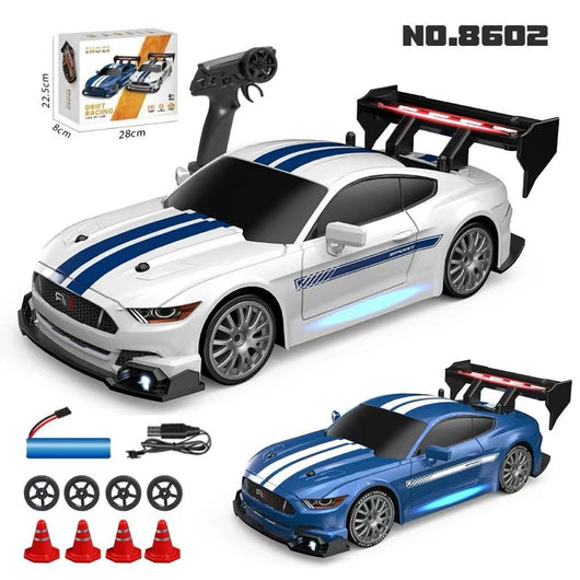 Ford Mustang 1:24 Scale RC Drift Car | 2.4GHz High Speed Remote Control Car 4WD