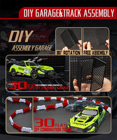 VAYLEX3D 4x4 RC Drift Car 2.4GHz High Speed Remote Control Car | Mercedes Super GT RC Drift Car 4x4 1/16 Scale