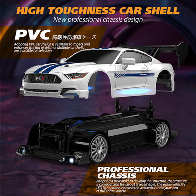Ford Mustang 1:24 Scale RC Drift Car | 2.4GHz High Speed Remote Control Car 4WD