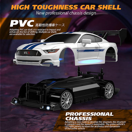 Ford Mustang 1:24 Scale RC Drift Car | 2.4GHz High Speed Remote Control Car 4WD