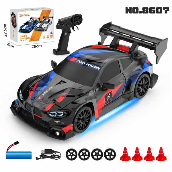 BMW RC Drift Racing Car 1:24 Scale 4WD 2.4GHz 20 Kmph ( Black & Red )