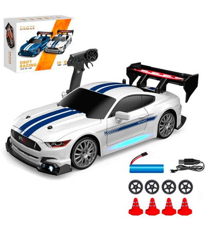 Ford Mustang 1:24 Scale RC Drift Car | 2.4GHz High Speed Remote Control Car 4WD